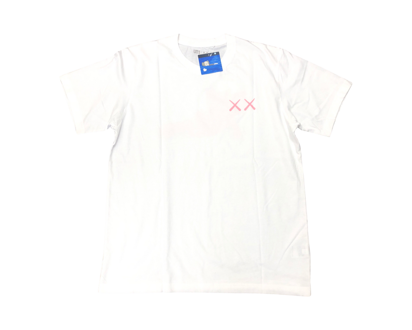 Kaws x Uniqlo Back Pink BFF Tee White