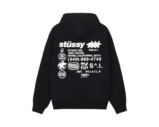 Stüssy DNA Zip Hoodie Black