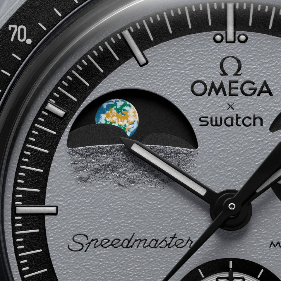 Swatch x Omega Moonswatch Bioceramic Mission To Earthphase SO33M700