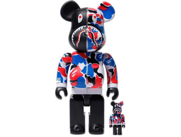 Bearbrick x Bape Shark London Store 100% & 400% Set