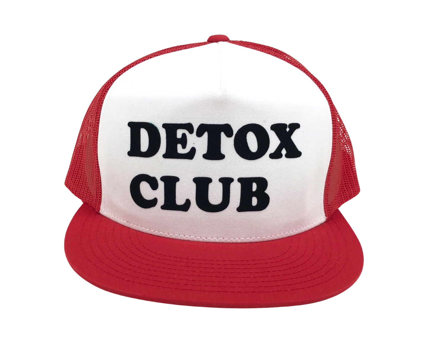 Detox Club Trucker Hat Red by Dr. Molke