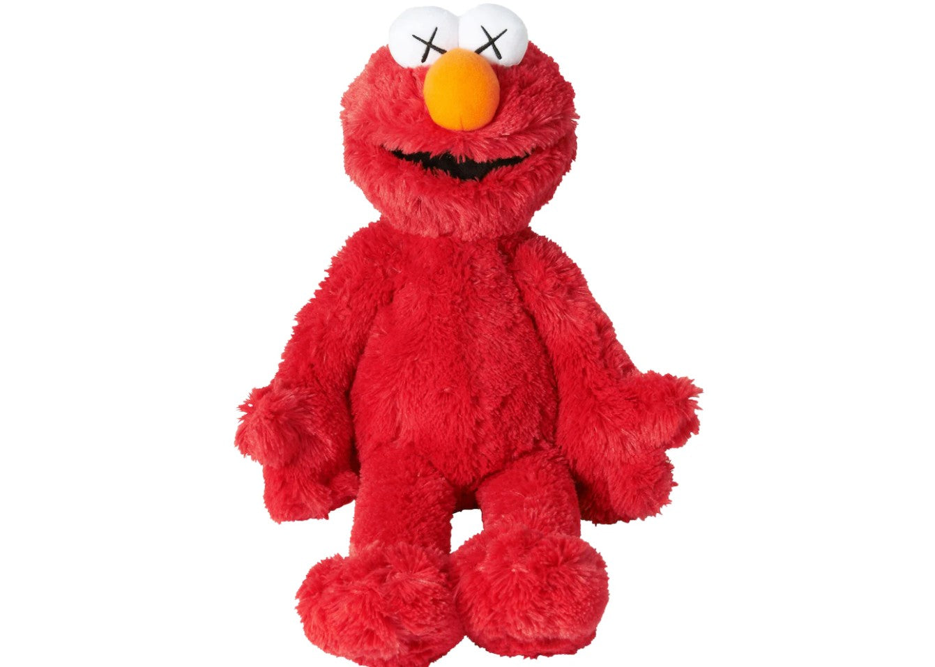 Kaws x Uniqlo Sesame Street Elmo Plush Toy Red