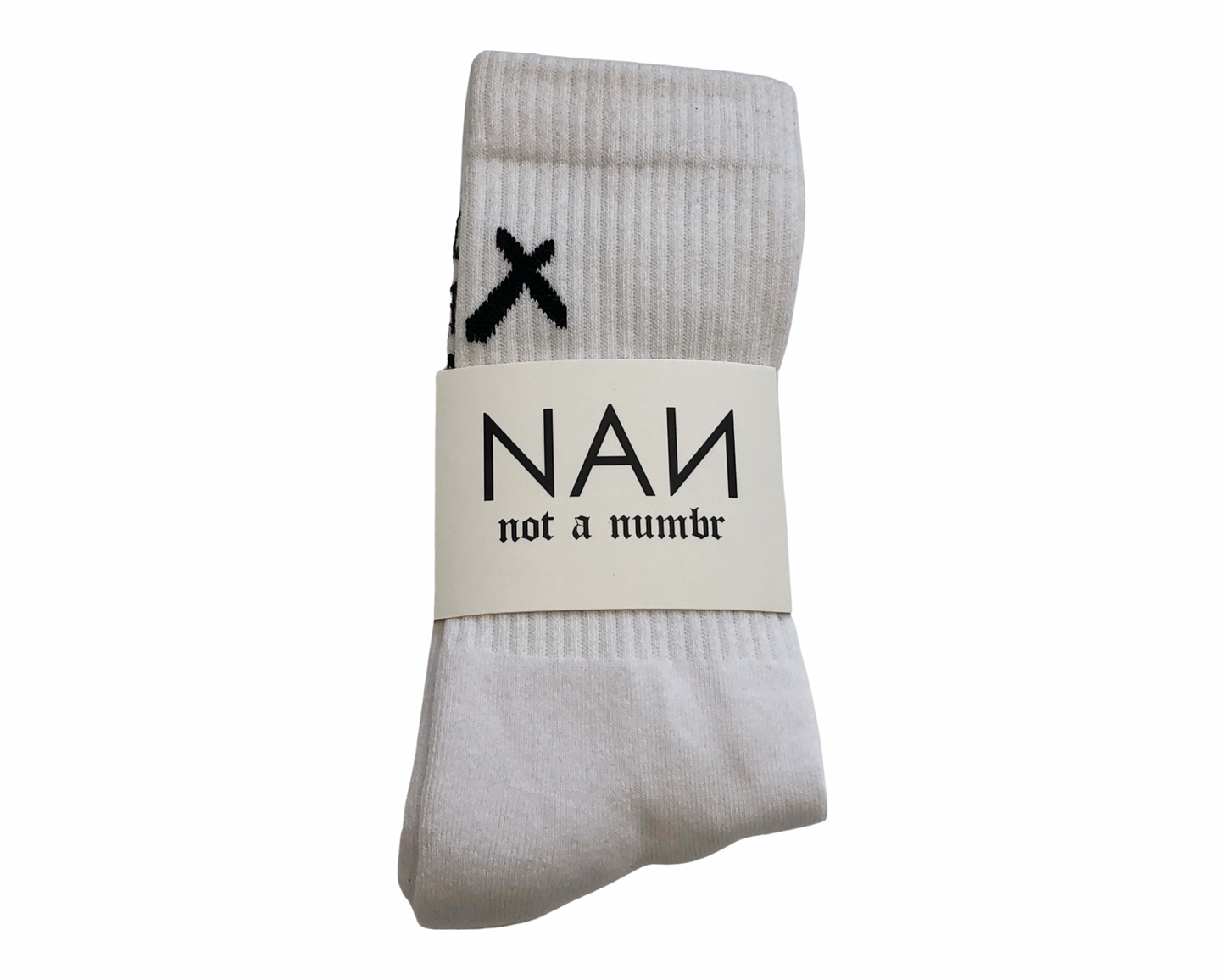 NAN Not A Number Socks Black