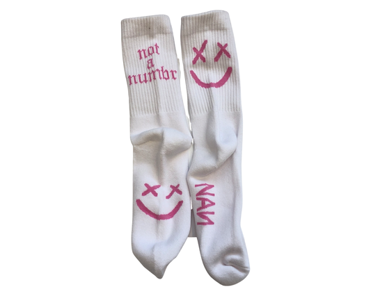 NAN Not A Number Socks Pink