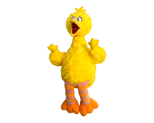 Kaws x Uniqlo Sesame Street Yellow Bird Plush Toy