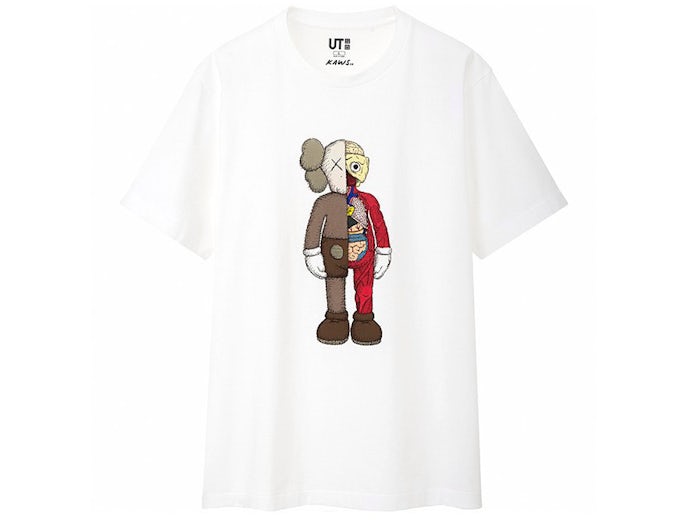 Kaws x Uniqlo Flayed Tee White