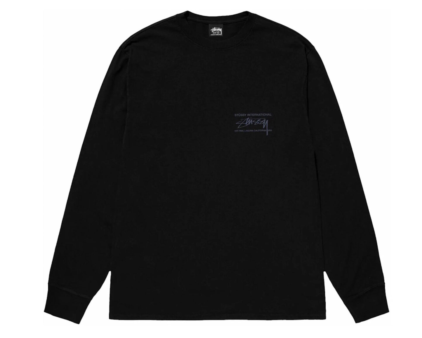 Stüssy Smooth International L/S Tee Black