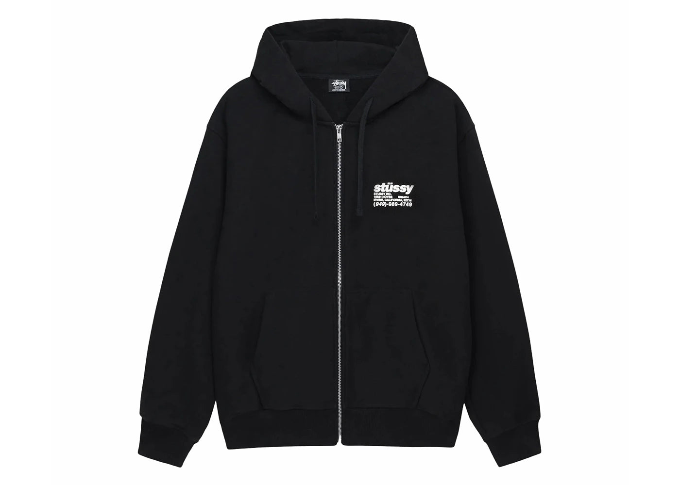 Stüssy DNA Zip Hoodie Black