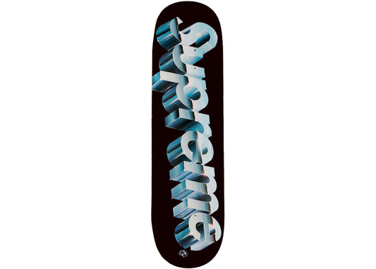 Supreme Chrome Logo Skateboard Deck Black