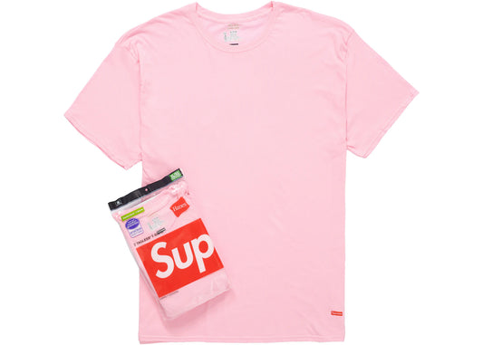 Supreme Hanes Tagless Tees (2 Pack) Pink