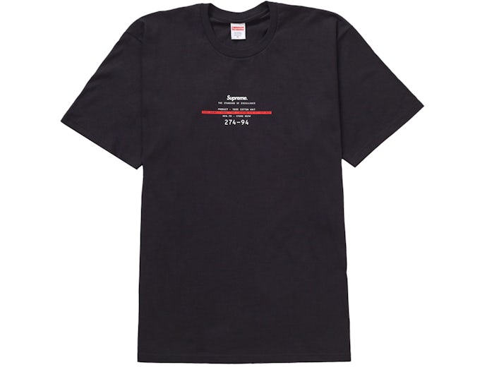 Supreme Standard Tee Black