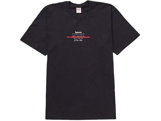 Supreme Standard Tee Black