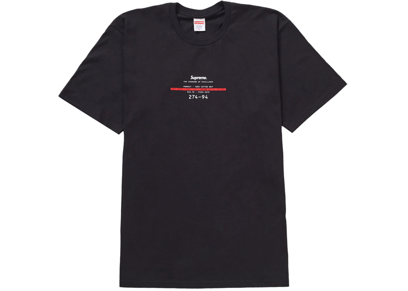 Supreme Standard Tee Black