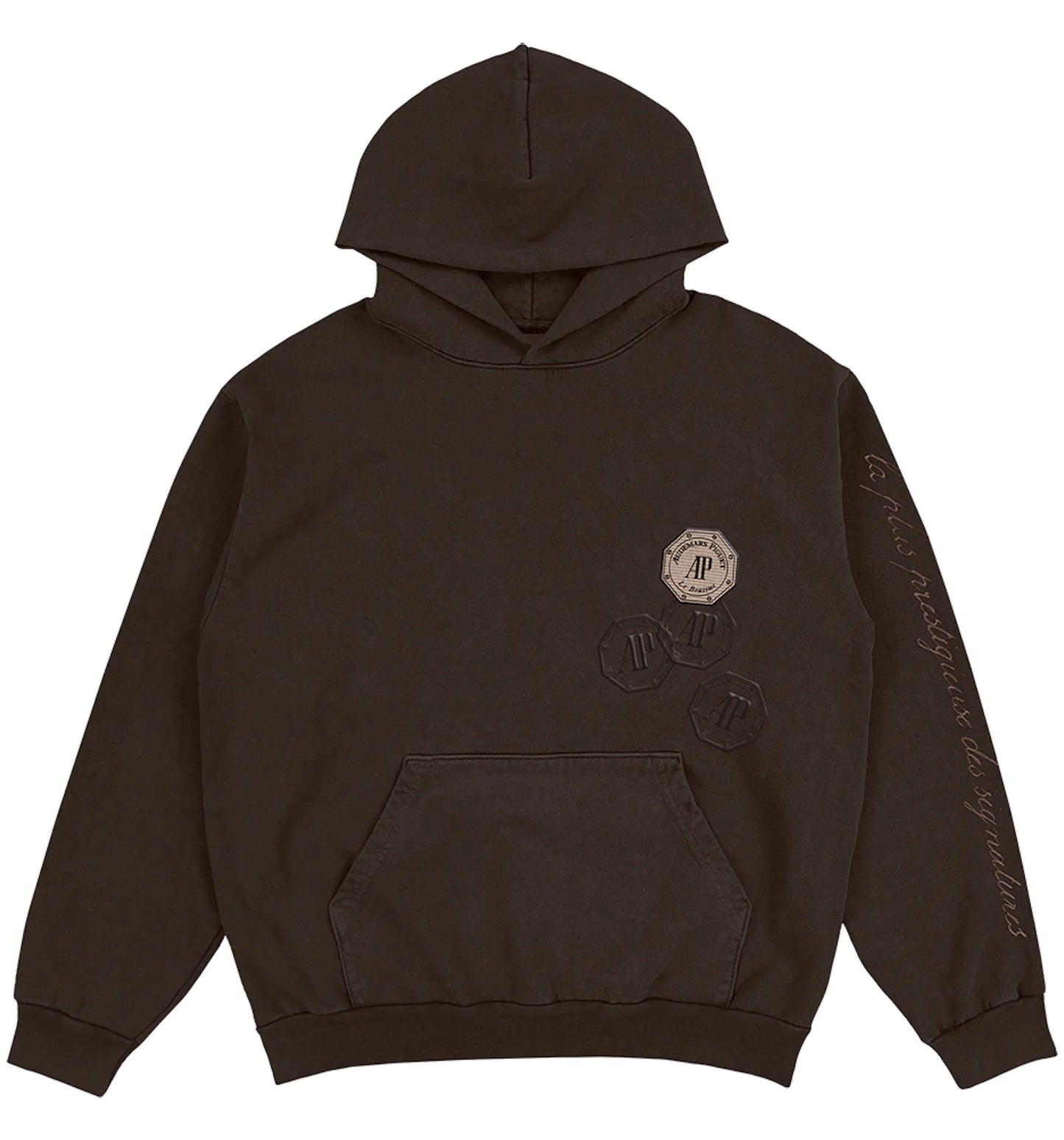 Travis Scott CJ x Audemars Piguet Emblem Hoodie Dark Brown