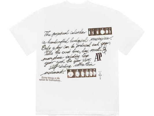 Travis Scott CJ x Audemars Piguet Perpetual Calendar Tee White