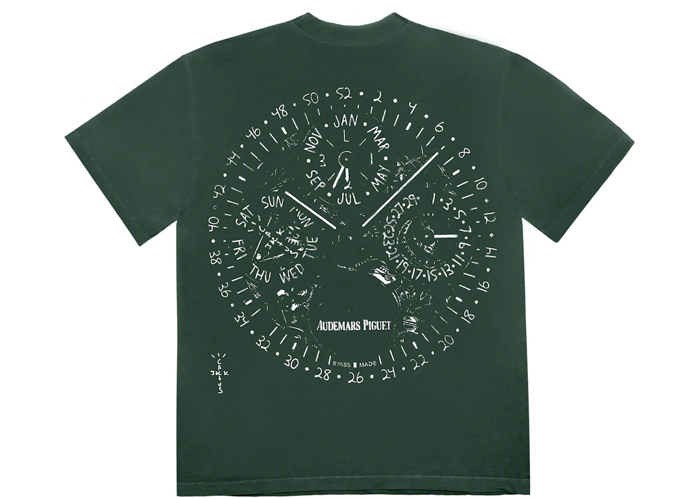 Travis Scott CJ x Audemars Piguet Watch Face Tee Green