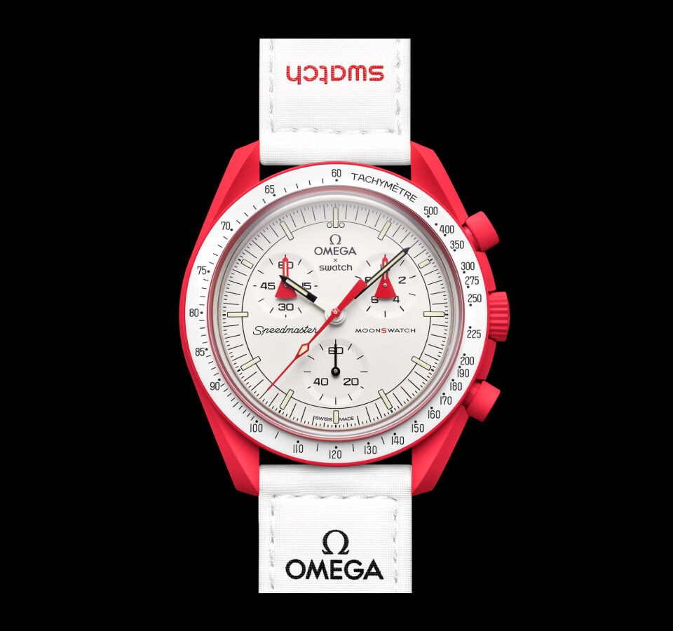 Swatch x Omega Bioceramic Moonswatch Mission to Mars SO33R100