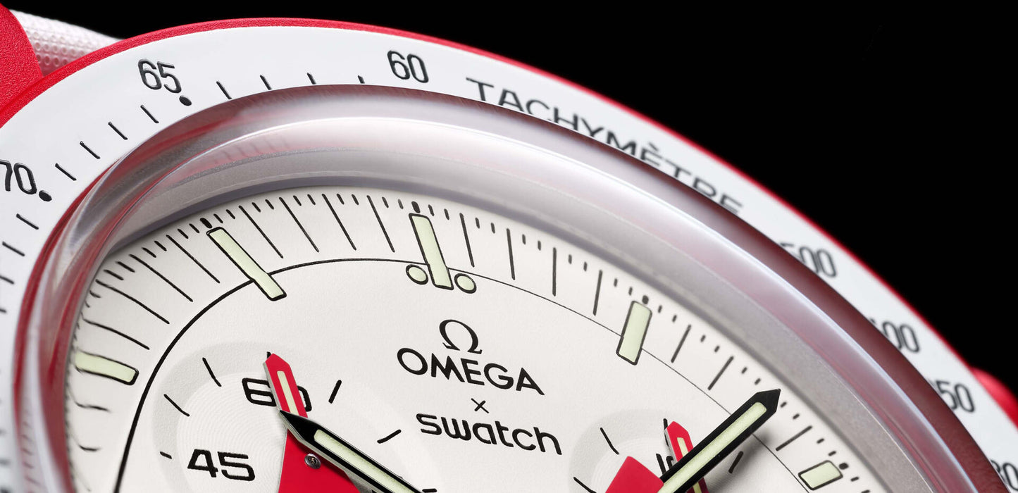 Swatch x Omega Bioceramic Moonswatch Mission to Mars SO33R100