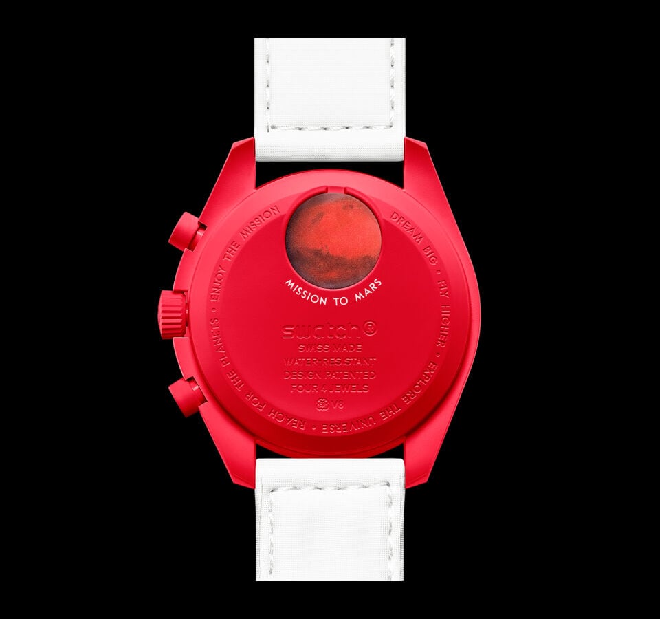 Swatch x Omega Bioceramic Moonswatch Mission to Mars SO33R100